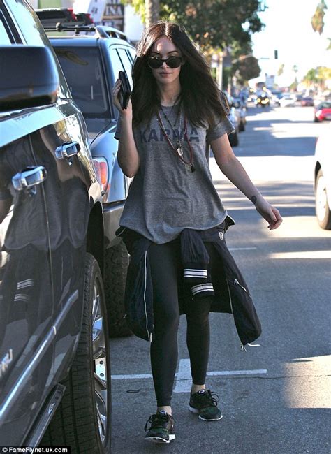 Megan Fox Wears Karma T Shirt For A Casual Lunch With Her Mother