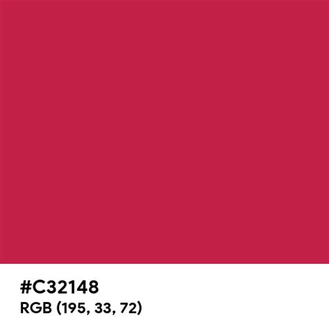 Bright Maroon Color Hex Code Is C32148