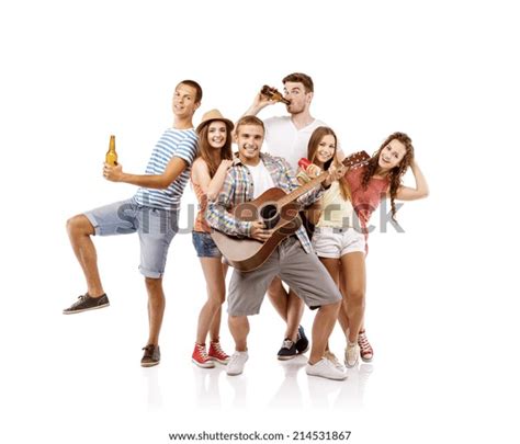 Group Happy Young People Having Fun Stock Photo 214531867 Shutterstock