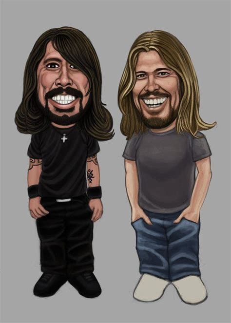 Foo Fighters Musician Art Foo Fighters Cartoon Faces