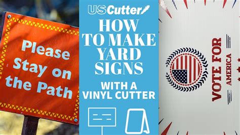 How To Make A Beginner Yard Sign With A Vinyl Cutter Youtube