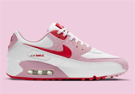 First, this pair comes highlighted with white leather across the uppers while the traditional perforations land on the toe and. Nike Air Max 90 Valentines Day 2021 DD8029-100 Release ...