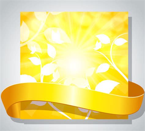 Shiny Yellow Background Vector Graphics Free Vector In Encapsulated