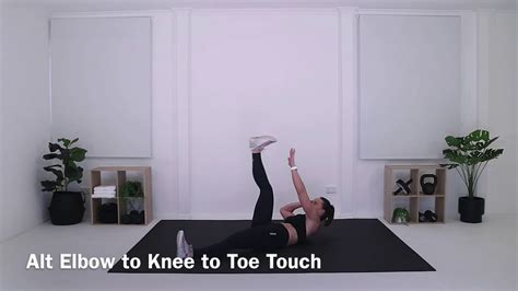Alternating Elbow To Knee To Toe Touch Youtube