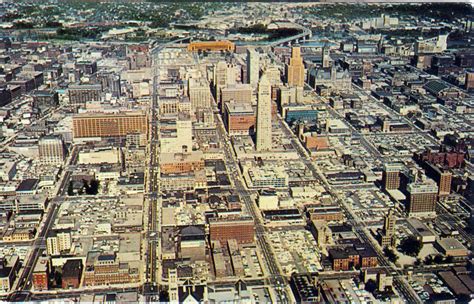 Minnesota Postcard Aerial View Of Minneapolis Minnesota Circa 1950