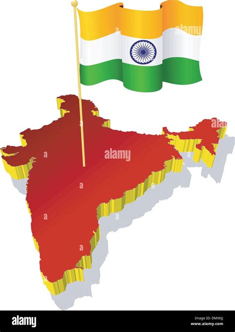 India Map Design With 3d Style Blue India Map And National Flag Images