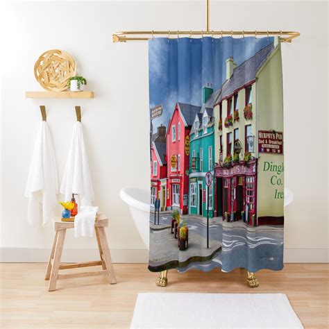 Dingle Town Co Kerry Ireland Shower Curtain By Stuartk Redbubble
