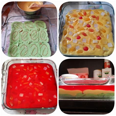 Potong puding roti (bentuk potongan ikut citarasa). Resepi Puding Trifle Sedap Dan Senang