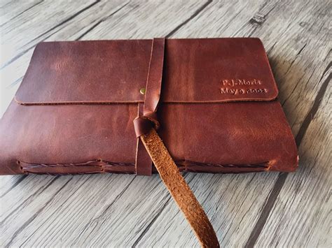 Custom Leather Journal Personalized Lined Paper Women Leather Etsy