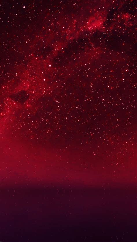 1920x1080px 1080p Descarga Gratis Noche Roja Espacio Estrellas