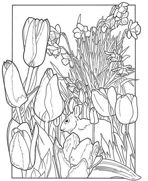 Adult Coloring Pages Free Spring Coloring Home