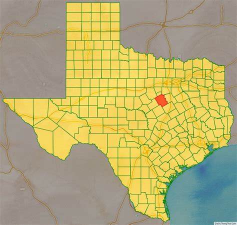 Map Of Bosque County Texas