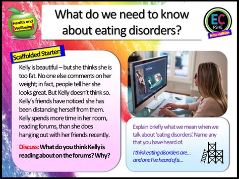 eating disorders pshe teaching resources