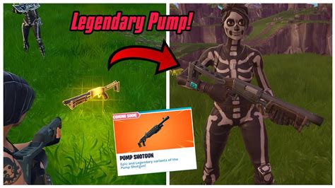 New Legendary Pump Shotgun In Fortnite Gameplay Youtube