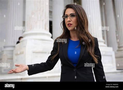 Rep Lauren Boebert R Colo Speaks With Reporters Outside The Us