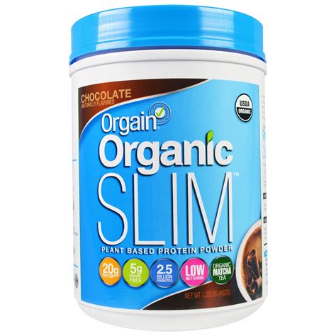 Orgain Organic Slim Plant Based Protein Powder Chocolate 102 Lbs