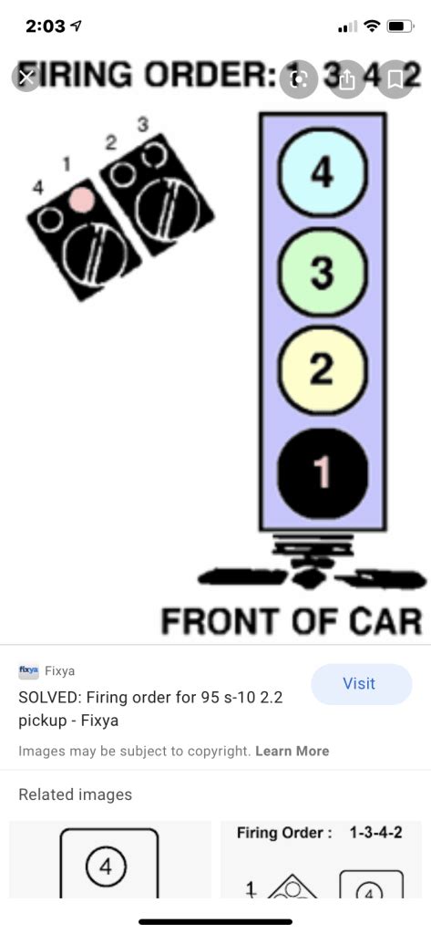 Chevy S10 Firing Order Diagram Firing