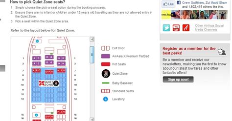 Trying to do web checkin for an airasia flight 7 days prior departure. Airline to roll out child-free 'Quiet Zone' in coach class