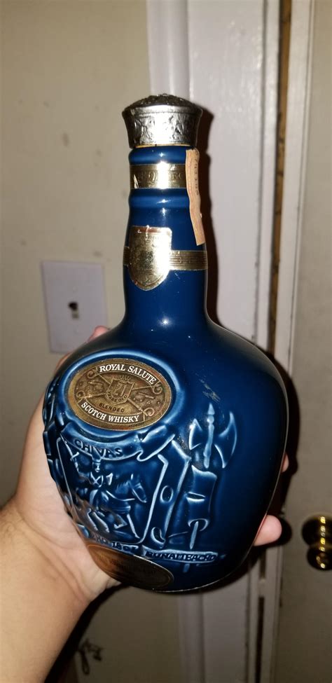 I collect unique liquor bottles to use as vases for flower arrangements. Thought you all might ...
