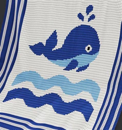 Crochet Baby Blanket Afghan Whale Crochet Pattern By Pattern World