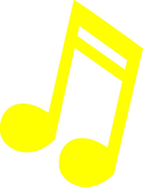 Yellow Music Note Man Kook Clip Art At Vector Clip Art