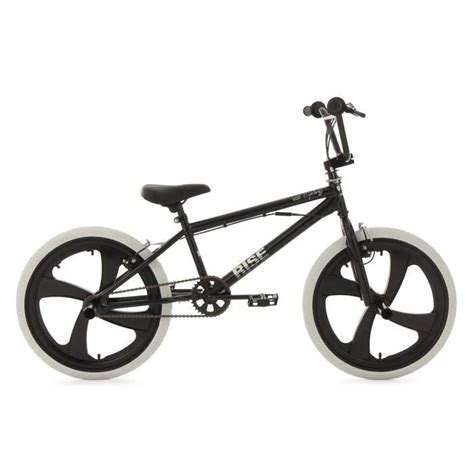 Bmx Freestyle 20 Rise Noir Avec Pneu Blanc Ks Cycling Cdiscount Sport