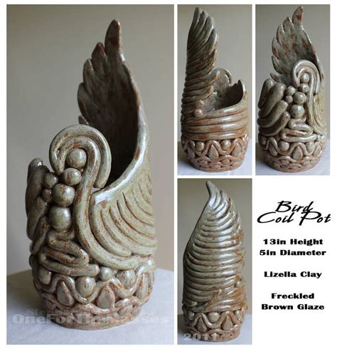 Great Photos Coil Ceramics Projects Suggestions Bird Coil Pot By