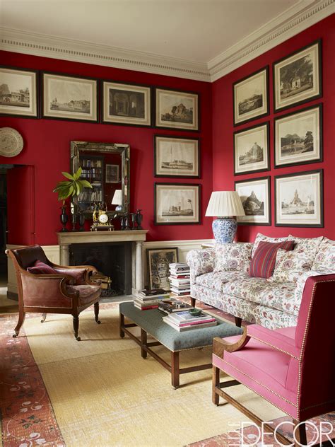 20 Magnificient Red Walls Living Room Home Decoration Style And Art