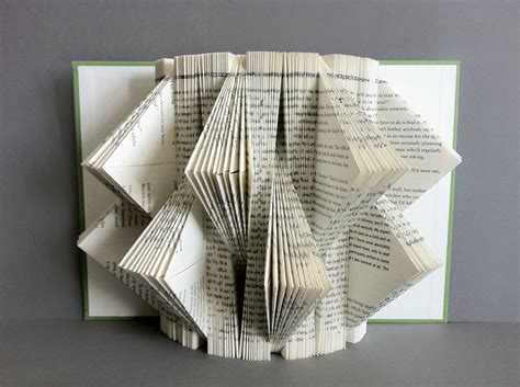 Folded Book Art 3d Book Sculpture Book Origami Book Page Etsy