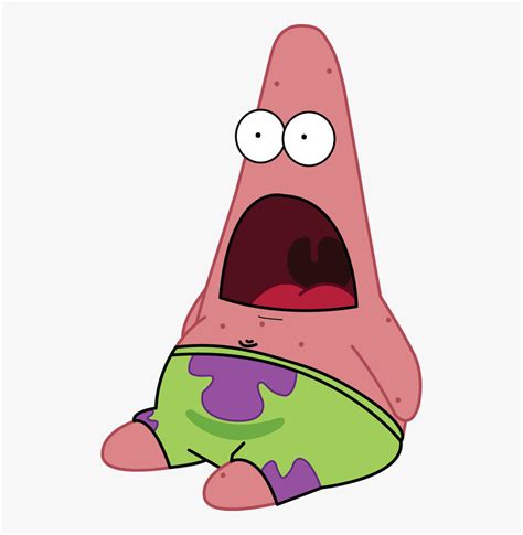 Patrick Star Shocked Clipart Png Download Patrick Star Derp