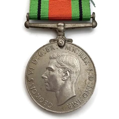 Original British Ww2 Medal 1939 45 1939 1945 Defence Medal Full