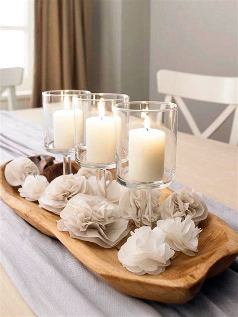 This silk flower centerpiece will add elegance to any room. For the Love of... Tissue Paper | Dining room table ...