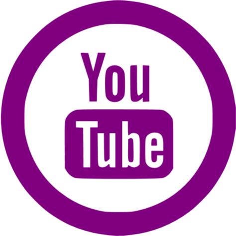Download High Quality youtube logo transparent purple Transparent PNG