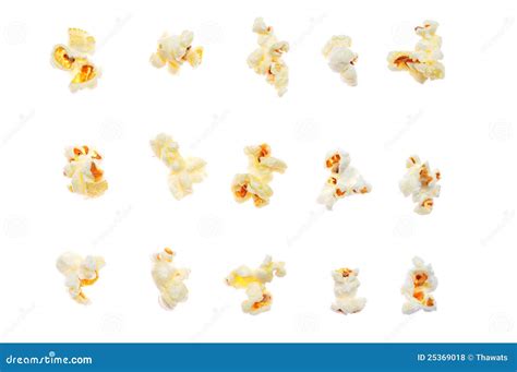 Pop Corn Collection Isolated Stock Photo Image Of Collection Object