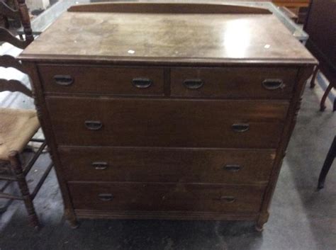 Antique art deco waterfall furniture 5 pc. Very nice late 1800's early 1900's dresser