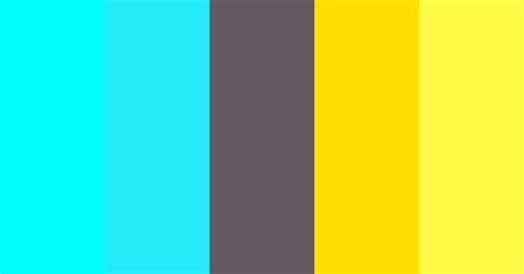 Aqua Blue And Golden Yellow Color Scheme Aqua