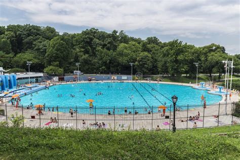 Swimming Pool In Central Park New York City Usa Editorial Stock Image