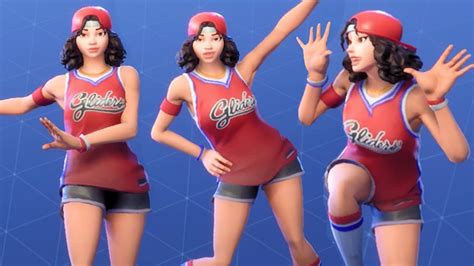 Fortnite Triple Threat Performs All Dances New Female Nba Costume Outfit Half Court Gear Youtube