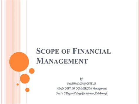 Scope Of Financial Management Ppt
