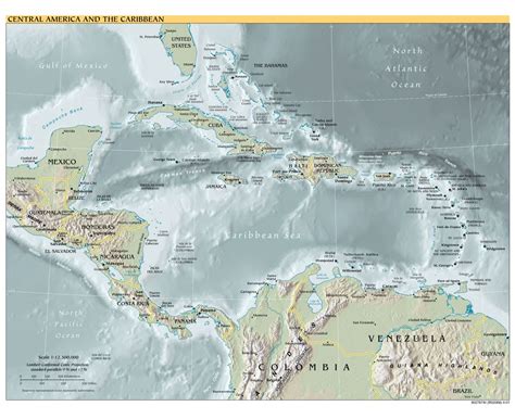 Mapas De América Central Y El Caribe Colección De Mapas De América
