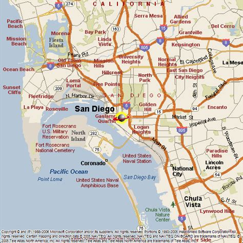 San Diego Map Travelsfinderscom