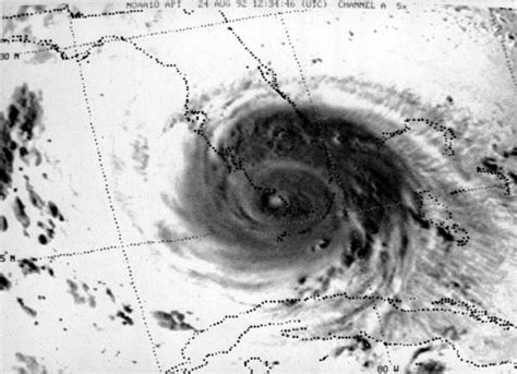 Florida Memory Satellite View Of Hurricane Andrew Sweeping Across