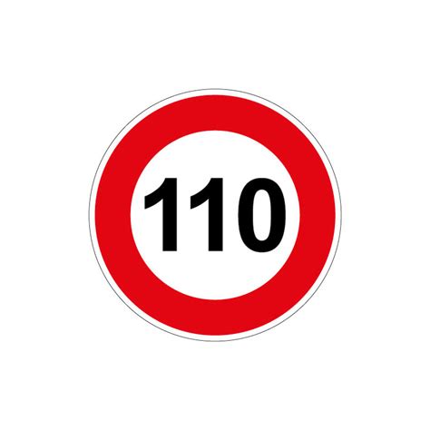 Panneau Limitation De Vitesse 110kmh B14110