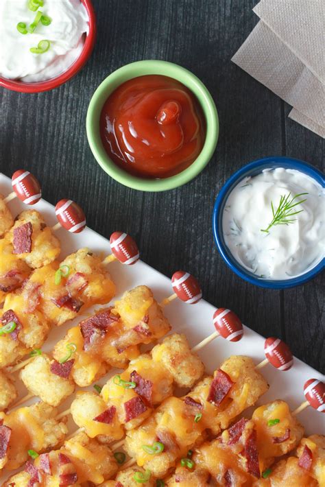 Loaded Tater Tot Kabobs Load Game Day With Fun Flavor4 Everybodycraves