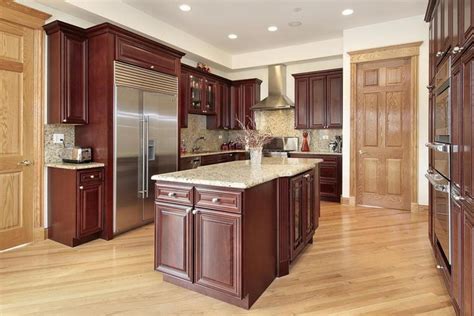 Kitchen Cabinets And Flooring Combinations Cherry Wood Kitchens