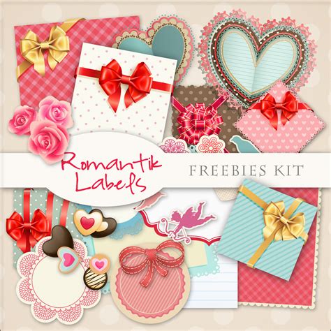 Scrap Dot Freebies Kit Romantik Labels