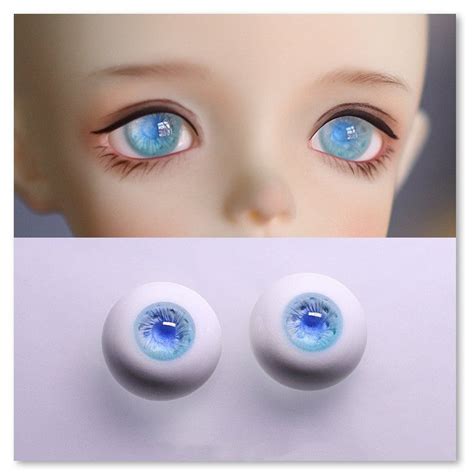 Realistic Resin Doll Eyes16mm 14mm 12mm Bjd Eyesblue Eyes Etsy Doll