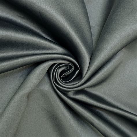 Peau De Soie Grey Sample Gala Fabrics