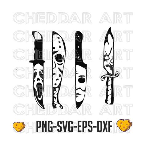 Horror Movie Characters In Knives Svg Michael Myers Svg Ja Inspire