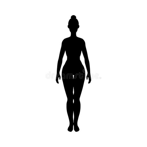 Silhouette Naked Female Body Stock Illustrations Silhouette